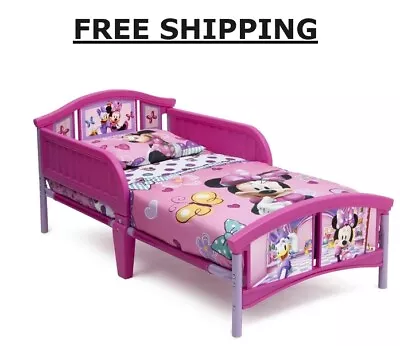 Delta Children Disney Minnie Mouse Plastic Toddler Bed Pink • $67.70