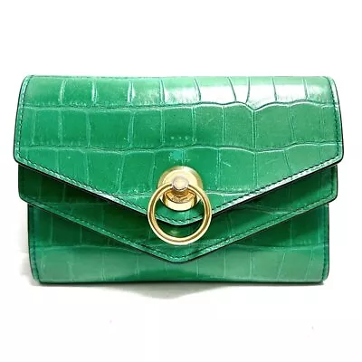 Auth MULBERRY - Green Leather Other Style Wallet • $109