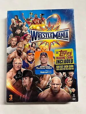 NEW WWE: Wrestlemania 33 (DVD 2017) John Cena Fathead Topps Trading Card • $14.99