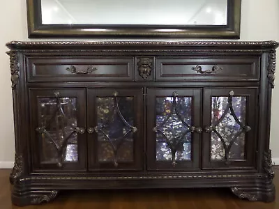 A.r.t. Home Furnishings Victorian Gables Buffet Mahogany/marble Fine Hardware • $3200