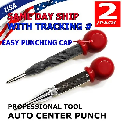 2PCs Automatic Center Punch Strikes Surface Hammer Spring Loaded Window Breaker • $8.99