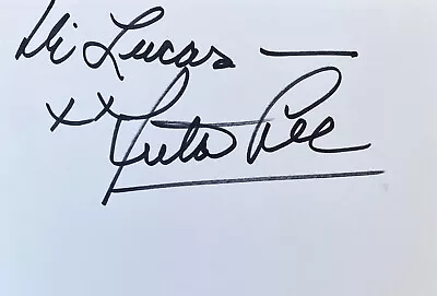 Ruta Lee Signed In Person 4x6 Index Card In Top Loader - Authentic • $257.77