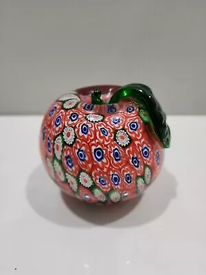 MILLEFIORI Apple Paperweight Sculpture ~ FABULOUS!  • $49