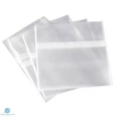 200 Resealable Plastic Wrap Bags For Standard CD Jewel Case 10.4mm NEW HQ AAA • £9.99