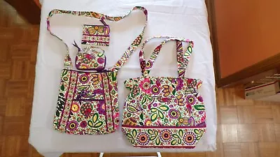 Vera Bradley Retired Viva La Vera Hipster And Accessories • $39.99