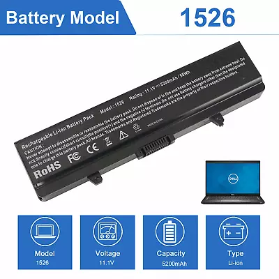 £13.99 • Buy 4/6 Cells Laptop Battery For Dell Inspiron 1525 1526 1440 1545 1546 1750 GW240