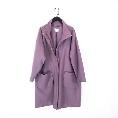 Masai Lilac Purple Wool Full Zip Over Coat - Size S • £48