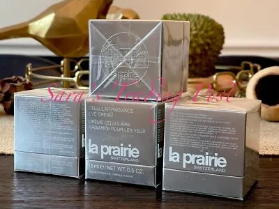 1 La Prairie 💯 CELLULAR RADIANCE EYE CREAM Anti-Aging Creme 0.5oz/15ml +Gift 🎁 • $299.95