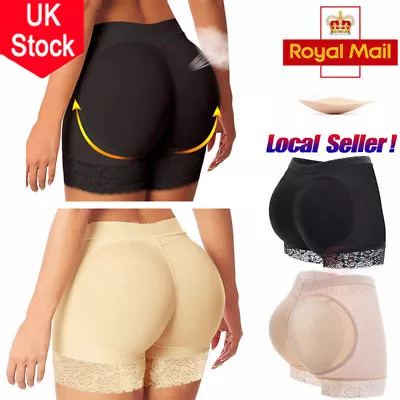 Padded Bum Pants Enhancer Shaper Panty Butt Lifter Booty Boyshorts Underwear UK • £13.99