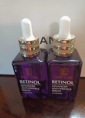 TWO Esme Labs Retinol Advanced Anti-Wrinkle Serum 1.7 Fl Oz NEW LOT • $41.99