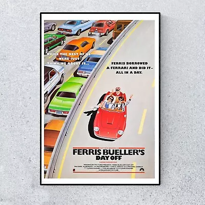 Ferris Bueller's Day Off Classic Movie Film 80s A4 Poster Wall Art • £5.99