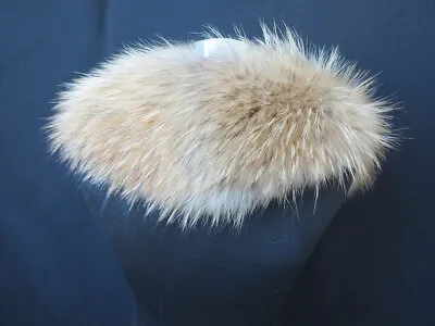 100% Real Raccoon Fur Hood Collar/ Neck Wrap/unisex Jacket Cap Collar Scarf  • $29.99