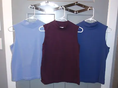 Christopher & Banks Tank Top Size M Mock Turtleneck LOT Of 3 • $28