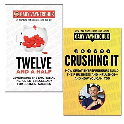 Gary Vaynerchuk Collection 2 Books Set (Twelve And A Half Crushing It) • $32.86