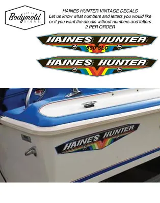 HAINES HUNTER Decals Early 1980's 490 SLR To 580 SLR • $88.55