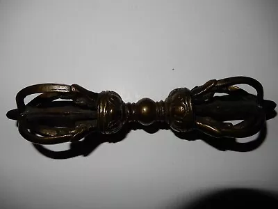 $67.50 • Buy Rare Vintage Dorje Vajra 4 Branches Hand Made Bronze Tibetan Buddhism Nepal