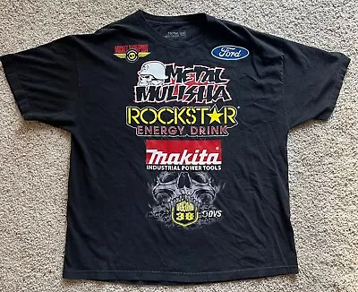 Men's Metal Mulisha Brian Deegan DVS Rockstar Double Sided T Shirt XXL • $25