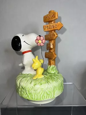 Limited Ed. Schmid SNOOPY Music Box Which Way Is Mother #586/10000 **READ** • $70