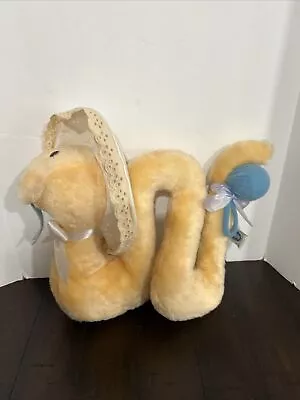 Vintage 1984 Dakin Baby Worm Plush Stuffed Animal Rattle 10 Inch • $14.99