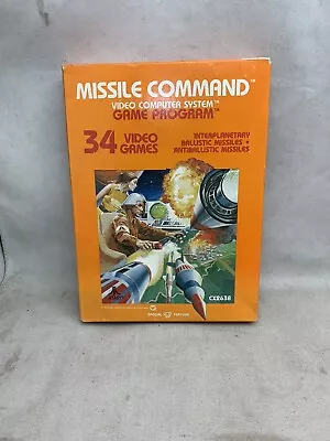 NIB Missile Command Atari 2600 Video Computer System 1982 CX2638 • $59.99