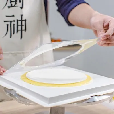 Round Hole Square Acrylic Cake Discs Boards Transparent Pancake Molds Pancake✨ • £3.08