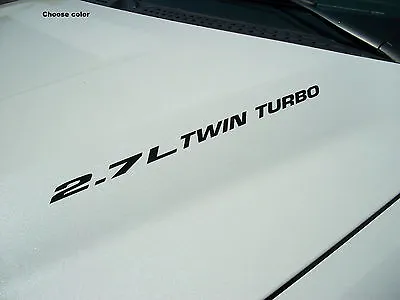 $9.95 • Buy 2.7L Twin Turbo Hood Decals (pair) Emblem Ford F150 Ecoboost V6 