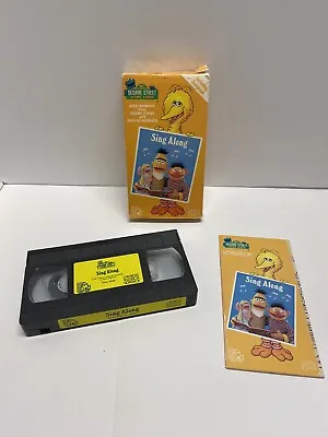 1987 Sesame Street Sing Along VHS Video VCR Tape Music Songs With Songbook • $7.99