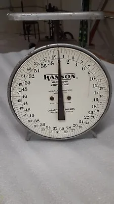 Vintage Hanson Model 2060 Utility Scale 60 Lbs Industrial Farmhouse Style #10-4 • $59