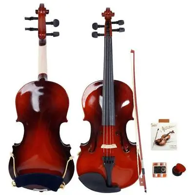 Maple Wood Natural 1/8 Violin Fiddle Set For 3-5 Years Old Children Beginner • $39.98