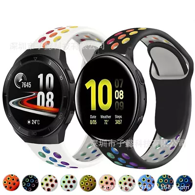 For Garmin Vivoactive 5 Silicone Watch Band Pride Rainbow Breathable Strap • $14.99