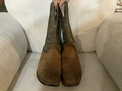 Laredo Round Toe Mid-Calf  Size 11 D Men's Western Cowboy Boots Distressed Tan • $80