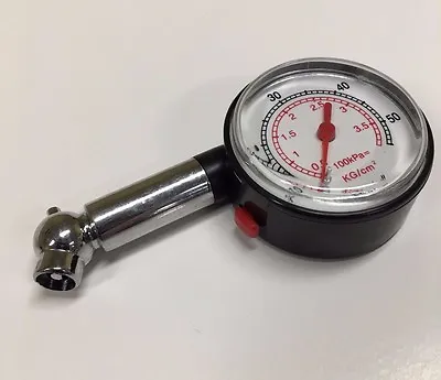 $7.98 • Buy 2  High Quality DIAL DIAL TIRE PRESSURE GAUGE RELEASE AIR VALVE 0-60 PSI TG-5101