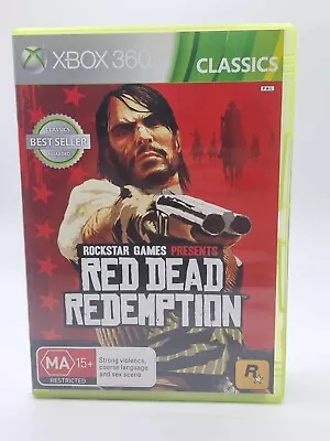 Red Dead Redemption Microsoft XBOX 360 Complete With Map And Manual PAL • $22.50