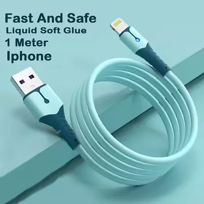 Apple 2 Meter Fast Charger USB  Cable IPhone 6 7 8 X XS XR 11 12 13 14 Pro IPad • £4.59