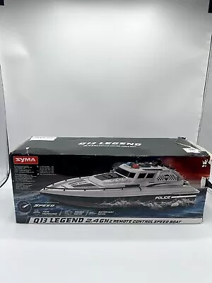 SYMA RC Boat 1: 28 Police Boat 4 Channel 15km/h Speed 40 Mins - Open Box • $47.99