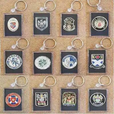 £5.25 • Buy Esso Foil Football (Soccer) Shiny Foil Club Crest Badge Keyring - Various Choice