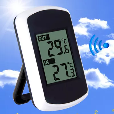 $14.99 • Buy Ambient Weather Wireless Thermometer With Indoor And Outdoor Temperature