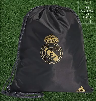 £14.99 • Buy Adidas Real Madrid Gym Bag - Football - Black Pull String Sports Bag / Gym Sack