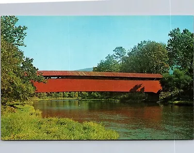 Postcard Laurelton Pennsylvania Covered Bridge West Of Mifflinburg Vintage • $5.50