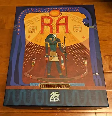 Ra Deluxe Pharaoh Edition Board Game Opened Unplayed • $219