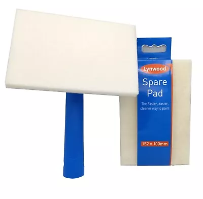 Paint Pad Decorating Sponge Perfect Finish Large Wall Cutting In Tool 6 X 4  • £8.79