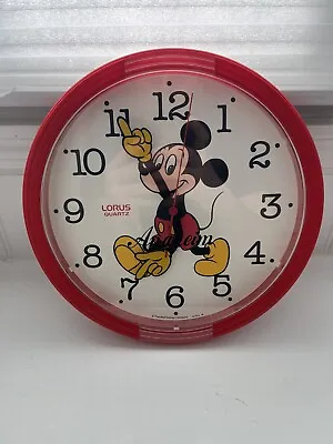 Disney Mickey Mouse Lorus Quartz Clock  • $15