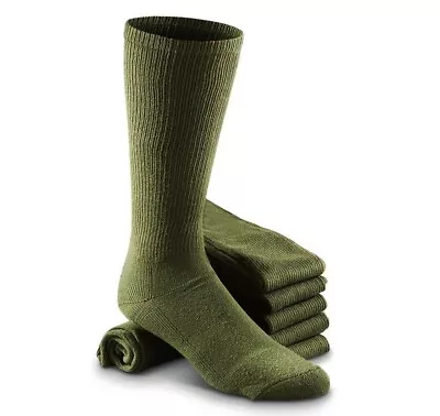 NEW US Military Issue Green Cushion Boot Socks BASIC TRAINING ISSUE   ALL SIZES  • $13.49