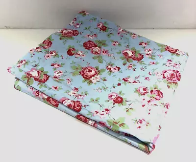 3.7 Meters ORIGINAL CATH KIDSTON BLUE ROSALI FABRIC MATERIAL ROSE FLORAL AU36 • £39.99