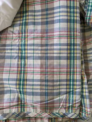 Ralph Lauren BOAT HOUSE MADRAS Queen Bed Skirt Dust Ruffle Classic Plaid 14.5  • $66.75