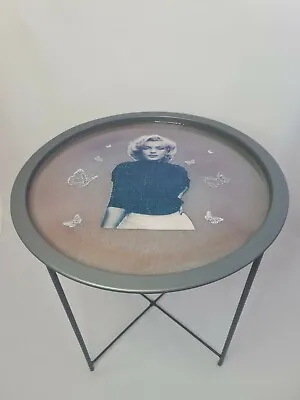 Marilyn Monroe Side Table Upcycled Furniture Unique Customised End Table  • £99.99