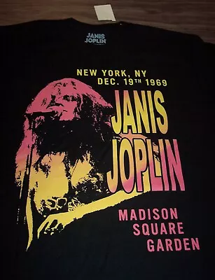 Vintage Style JANIS JOPLIN Madison Square Garden NY T-Shirt Band MENS SMALL NEW • $20