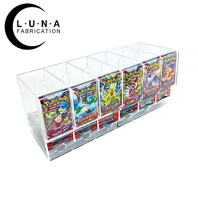 Acrylic Booster Pack Dispenser For TCG Packs (6 Slots) 3/16 Inch Thick Acrylic • $99.99