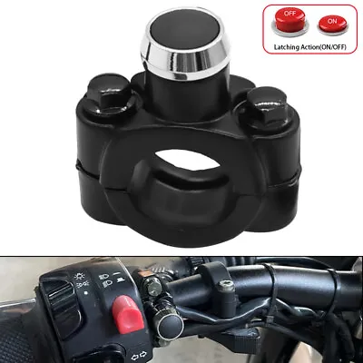 Aluminum 7/8'' Motorcycle Horn Starter Start Kill Switch On Push Button For ATV • $10.98