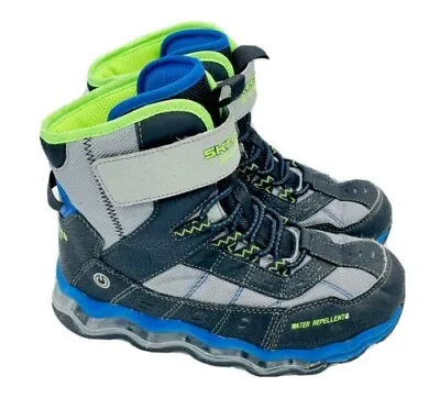 Skechers S-Lights Boys Winter Snow Boots Size 2 Water Repellent Light Up Lights • $27.28